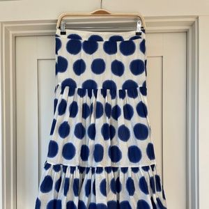 Boden Polka Dot Maxi Skirt